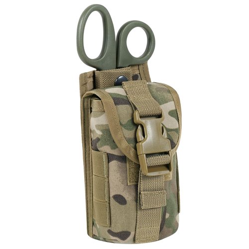 Lonlok Tactical Small Individual First Aid Pouch,Blow Out Quick Releas Medica Trauma Emergency MOLLE Bag with Shears Tourniquet Holder. (MC)