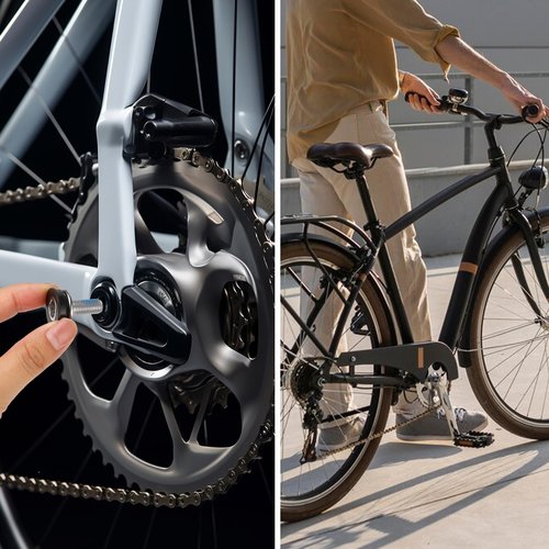 6 Pcs 8mm Bike Hex Crank arm Fixing Bolt Crank Arm Fixing Bolts Bike Hex Crank Screws with Caps Bottom Bracket Screws for Square Cranksets