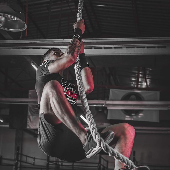 Perantlb Outdoor Climbing Rope for Fitness and Strength Training, Workout Gym Climbing Rope, 1.5'' in Diameter, Length Available: 8,10, 15, 20, 25, 30,40, 50 Feet…