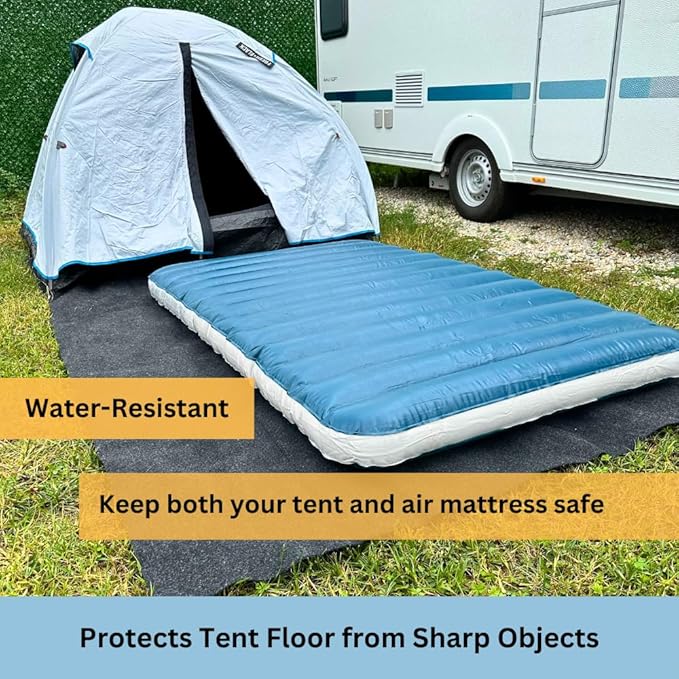 Tent Carpet Mat Camping Floor Rug Waterproof Durable Thick Portable and Foldable Lightweight Pad Insulated Picnic Non-Slip Carpet Outdoor Accessory (74"x 72")