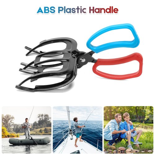 Fish Claw Gripper, Fishing Pliers Gripper, 3 Claw Fish Gripper, Metal Fish Control Clamp Tong Tackle Tool, Multi-Functional Lightweight Non-Slip Fish Claw Gripper for Catch Fish Fishing Accessories