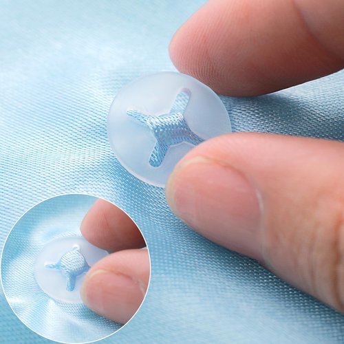 Wavwavw 12 Pcs Clear Running Bib Clips Race Number Buckle Fixing System Triathlon Race Bib Holder Running Fixing Clips Field Events Fastener Holder for Runners Marathon, Skating, Track (Clear)