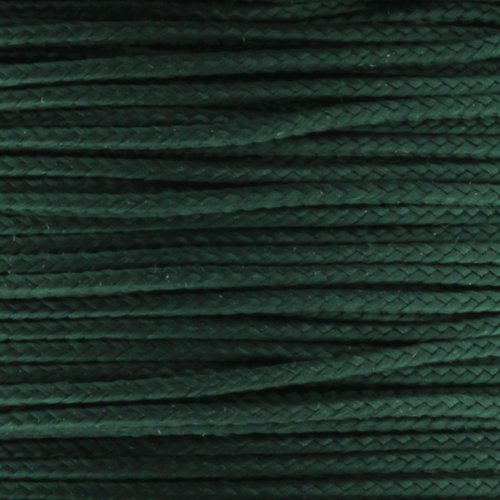 JIG PRO SHOP Black 1.18mm x 125' Micro Cord Paracord - Made in The USA