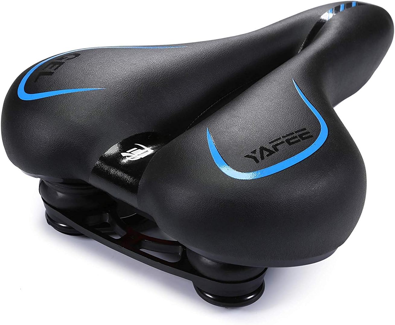 UNISTRENGH Big Bum Bike Saddle Seats Cruiser Suspension Shock Absorbing Ball Extra Wide Silica Gel Padded Cushion Bicycle Cycling