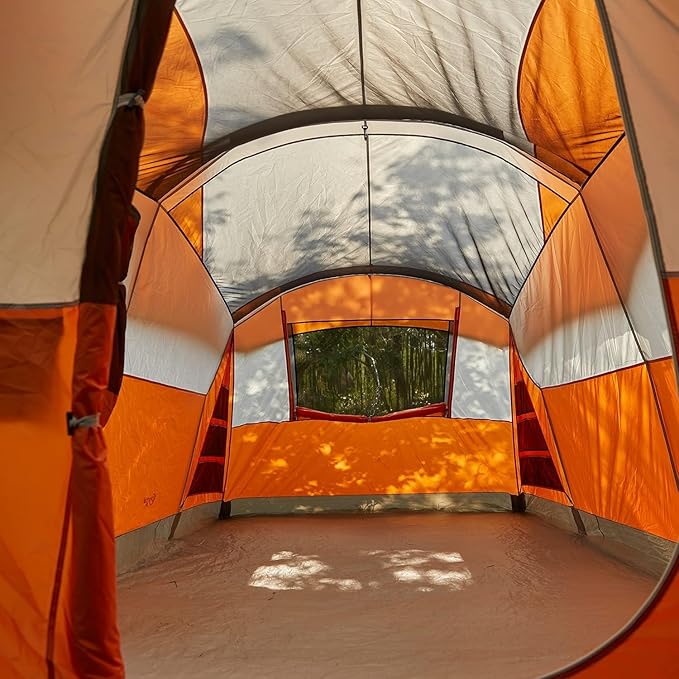 PORTAL 6/8/10 Person Family Camping Tent with Screen Room, Water Resistant Big Tunnel Tent with Rainfly, Large Family Tent for Outdoor Camping, Party