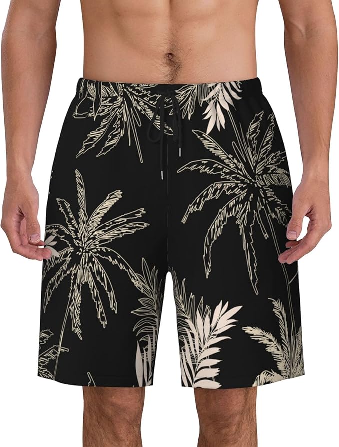 Mens Swim Trunks with Mesh Lining,Quick Dry Swimsuit Board Shorts Beach Pants Swimwear Bathing Suits