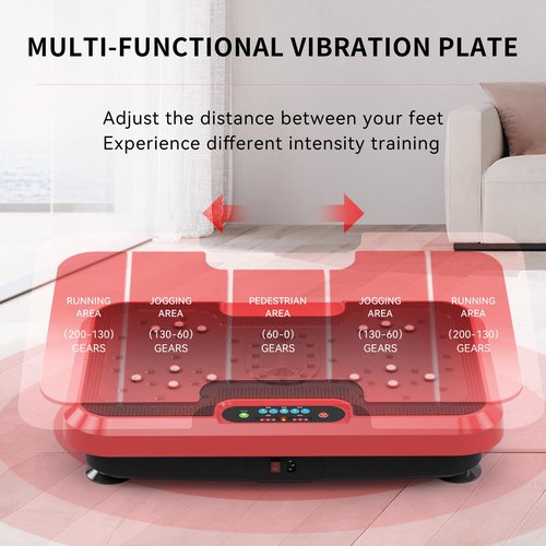 Vibration Plate Exercise Machine for Lymphatic Drainage, Power Plate Vibration Platform for Weight Loss, Shaping Toning & Wellness, Whole Body Shake Workout Equipment for Home Gym
