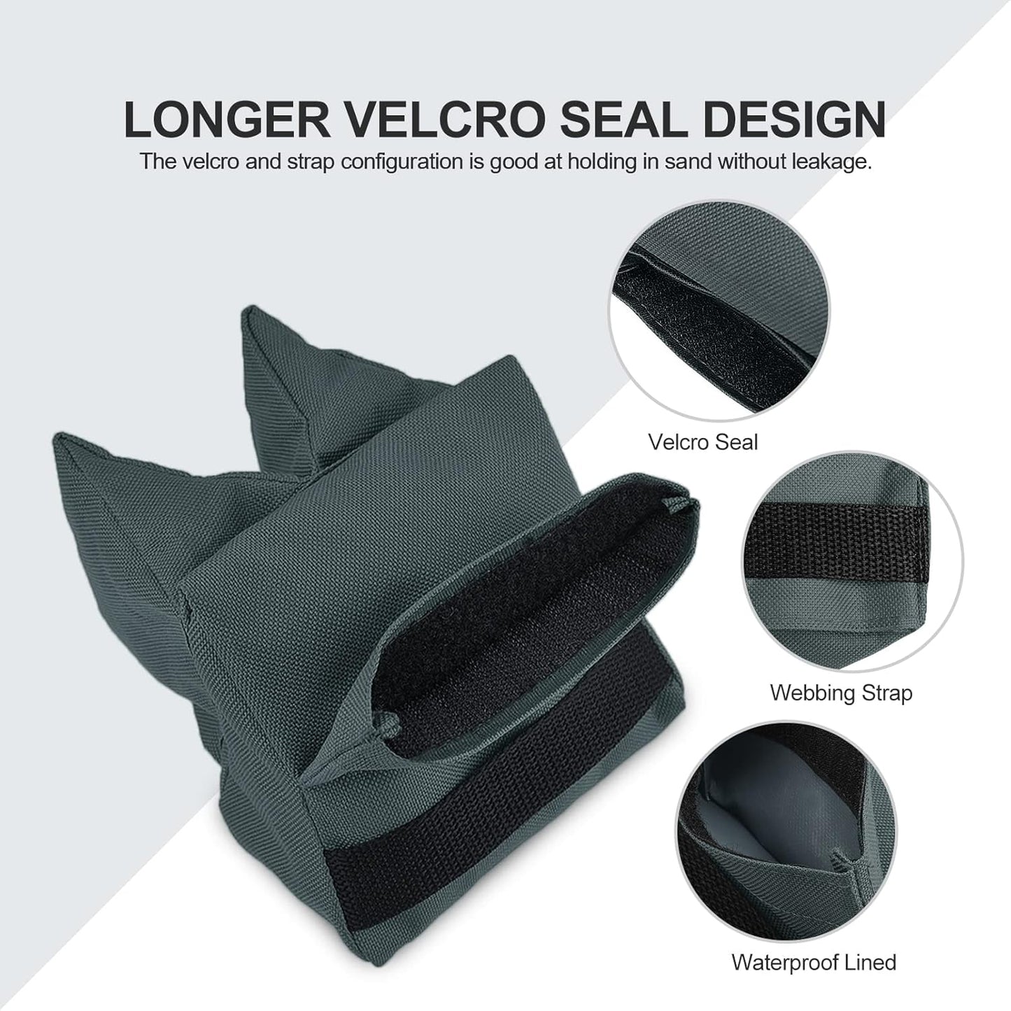 Twod Outdoor Shooting Rest Bags - Target Sports Bench Rest with Front & Rear Support SandBag Stand Holders for Gun Rifle Shooting Hunting Photography - Unfilled