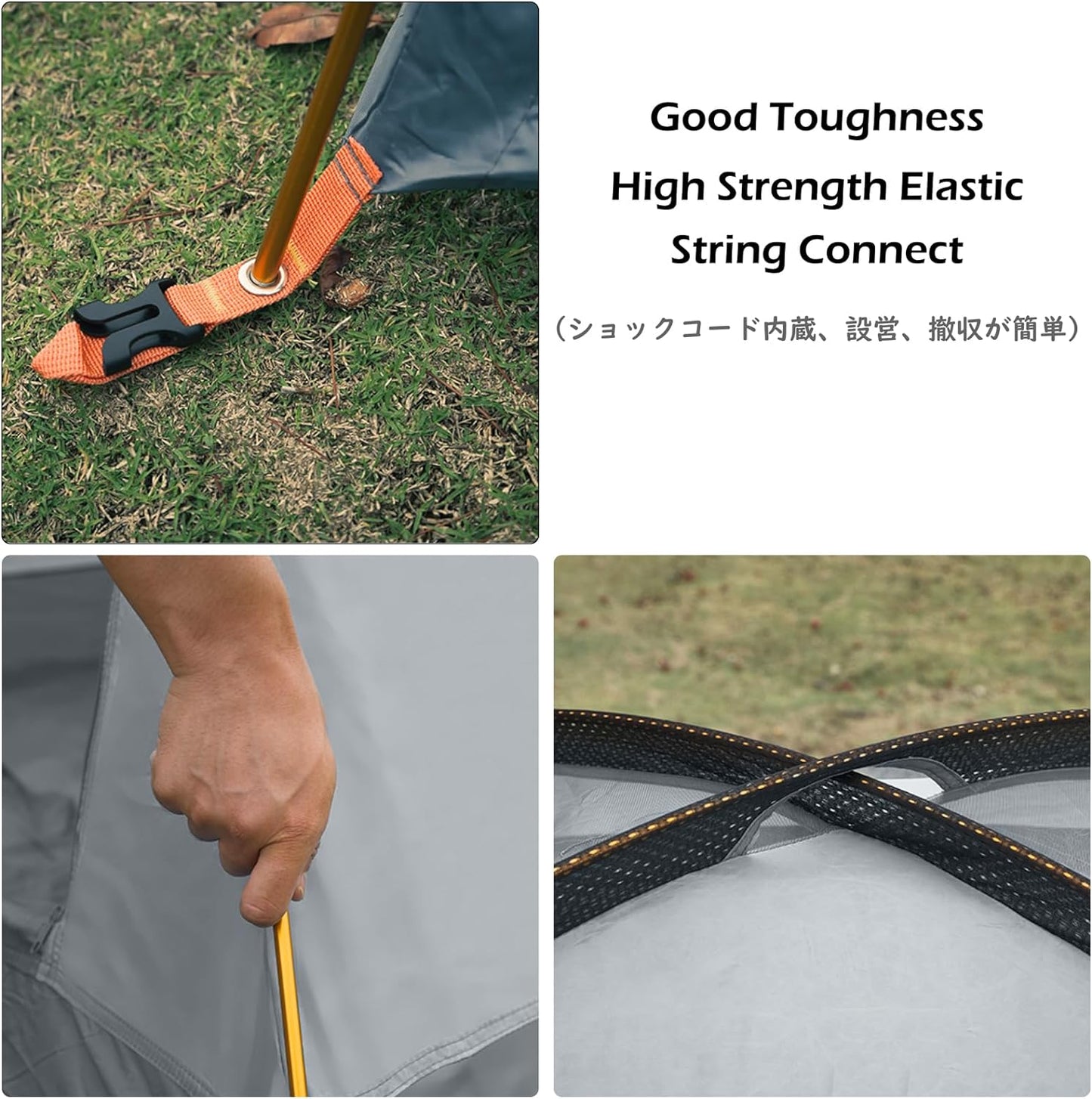 TRIWONDER Tent Pole 2 PCS - Aluminium Rod Tent Pole Replacement Accessories Tent Bar Tent Building Supporting Rod Awning Frames Kit for Hiking Camping