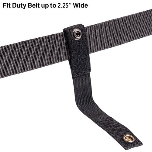 Police Handcuff Holder for Duty Belt, Snap Closure Hand Cuff Holder, Quick Release Clip Hook for Handcuffs Law Enforcemen, Heavy Duty Nylon Handcuff Strap Holder fits 1.75"/ 2"/2.25" Tactical Belt (1)