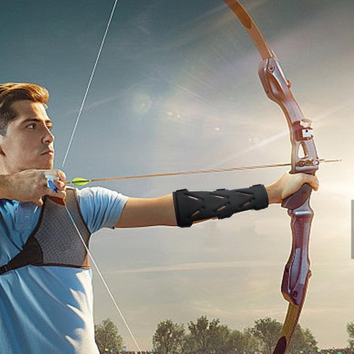 Archery Arm Guard, Adjustable Bow Armguard, Archery Bracer, Archery Forearm Protector, Archery Arm Guard for Unisex, Arm Guard for Archer Hunter Fits Youth & Adults