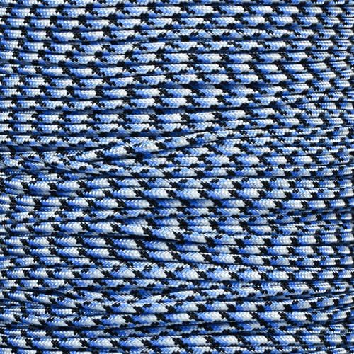PARACORD PLANET | 275 LB Paracord Breaking Strength Tactical 5-Strand 3/32” (2.38) Thickness Parachute Cord Rope | 100 FT Hanks - Black