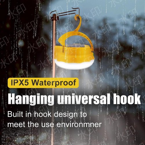 Camping Lanterns Led Tent Lights: Battery Powered 3600mAh - Rechargeable USB 4 Light Modes - Solar Flashlights for Night Emergency Outdoors(3600mAh,Yellow)