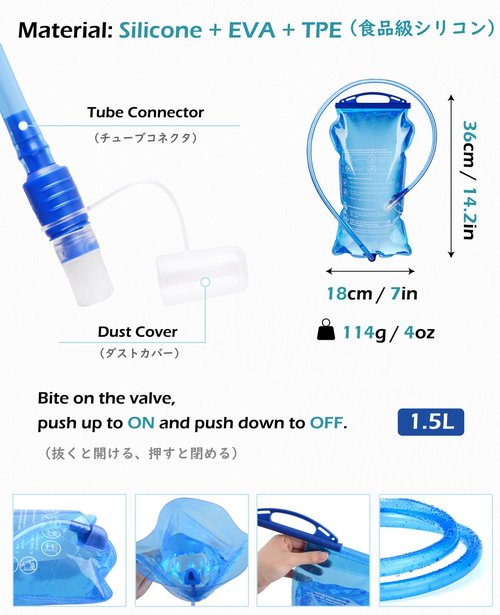 TRIWONDER Running Vest for Men Women Hydration Backpack Water Pack 5.5L Lightweight Runner Marathon Trail Hiking Cycling Jogging Sport Gym (02 Blue 5.5L - with 1.5L Water Bladder)