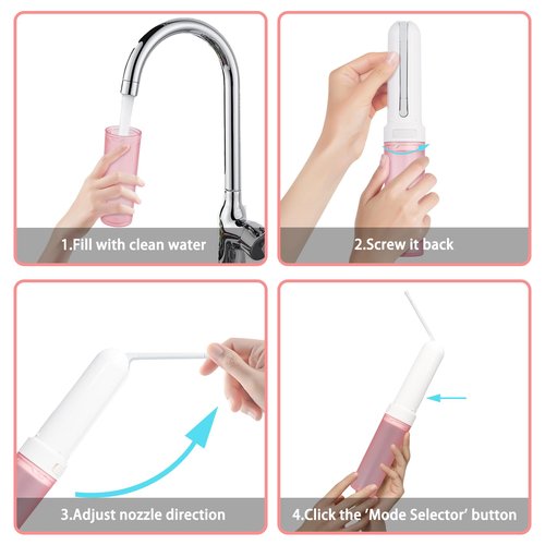 Portable Bidet for Travel - High Pressure USB Rechargeable Handheld Bidet with 3 Spray Modes - Electric Water Sprayer Toilet for Men and Women - Personal Hygiene and Postpartum Care