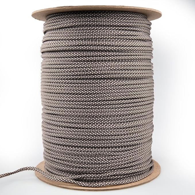 Paracord Planet Holiday Colors 550 Paracord – Great for DIY, Bracelets, and Lanyards – Hot Cocoa (10 Feet)