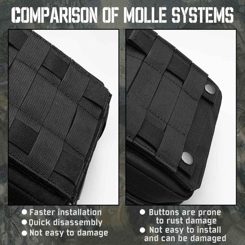 1000D Laser Cut Ifak Pouch, Upgrade Tactical Molle Rip Away EMT First Aid Ifak Pouches Medical Empty Bag for Duty Belt Backpack Vest