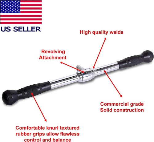 FITNESS MANIAC Strength Training Gym Accessories Home Gym Cable Attachments Exercise Machine Equipment Pull Press Down Accessory
