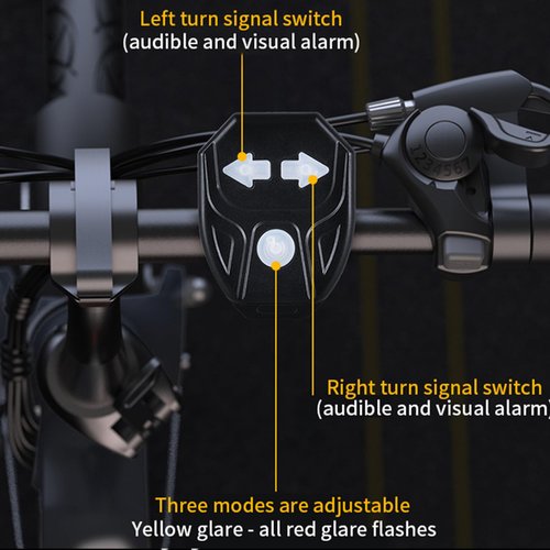 Bike Turn Signals, Bicycle Turn Signals Back with Wireless Remote Control, Rechargeable LED Rear Bike Light, IPX44 Waterproof Bike Safety Light for Night