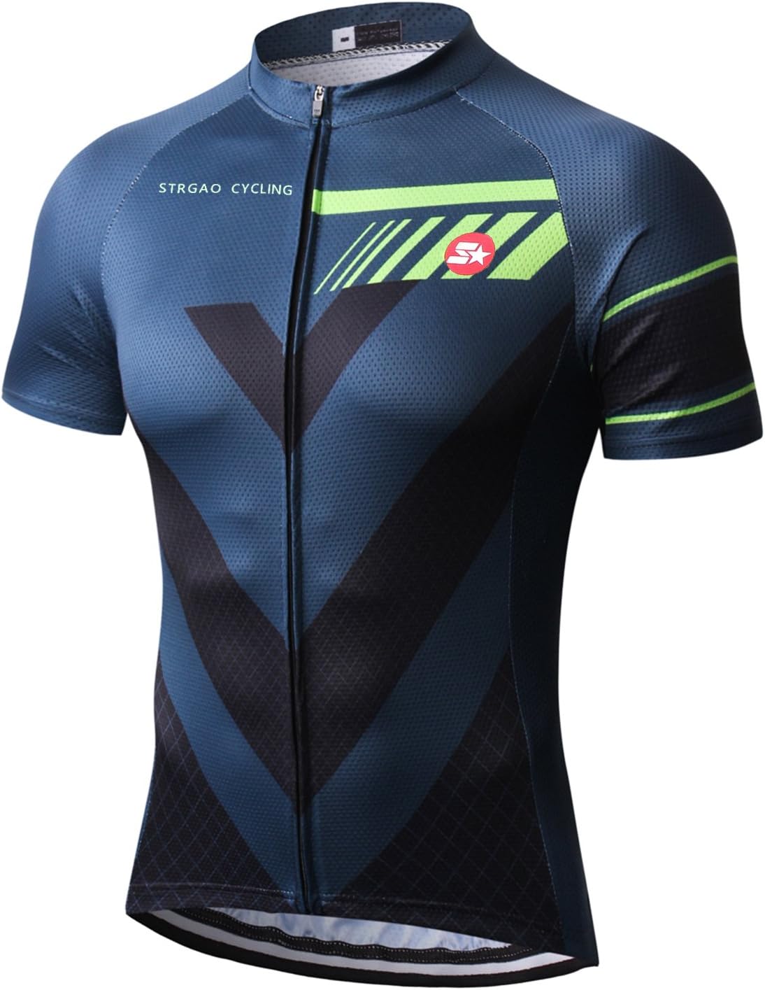 Strgao Men's Cycling Jersey Bike Short Sleeve Shirt