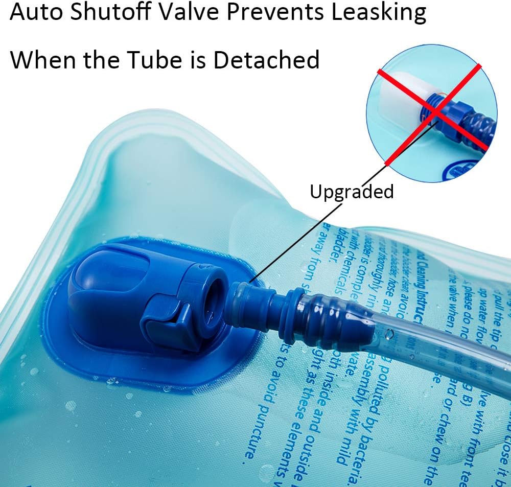 Outdoor Hydration Bladder, 2 Liter Leak Proof Water Bladder, Water Reservoir for Hydration Pack