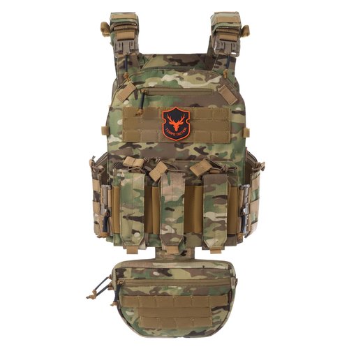 Tuxapo Tactical Molle Vest for Big Men with Quick Release Front Pouch Set Heavy-Duty Detachable and Reassembleable