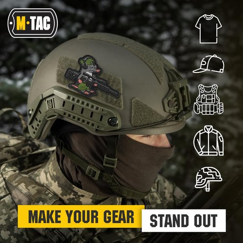 M-Tac Morale Patch - PVC 3D Funny Military Tactical Patch - Tactical Cool Army Meme Patches for Vest, Backpacks, Hats - Hook and Loop Patches (Mole)