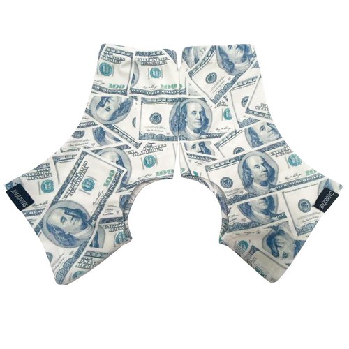 JINJUNINS Spats Cleat Covers Sublimation Printing (Money, S)