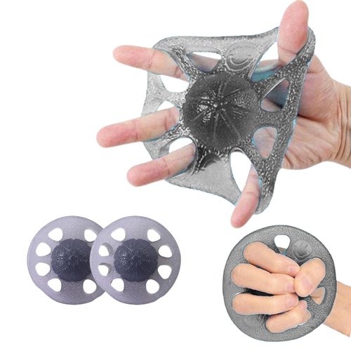 DEEYOTA finger exerciser & hand strengthener rehab,exercise squeeze ball for hands,Hand strength trainer is used for physical therapy,elderly people,and hand weakness(2 Pcs)
