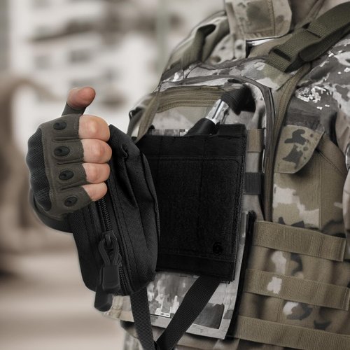 YUNCAIMAOYI Tactical Molle First Aid Pouch for Duty Belt, Vest IFAK Rip-away EMT First Aid Pouches Tactical Molle Medical Kit Pouch for Travel, Hiking, Hunting Black