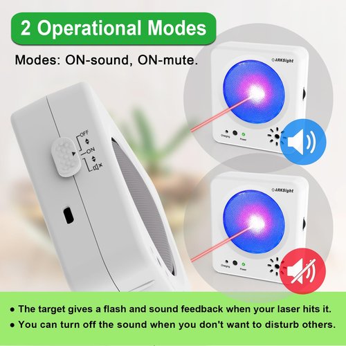 Portable Dry Fire Laser Training System for Target and 9mm Training Cartridge Kit