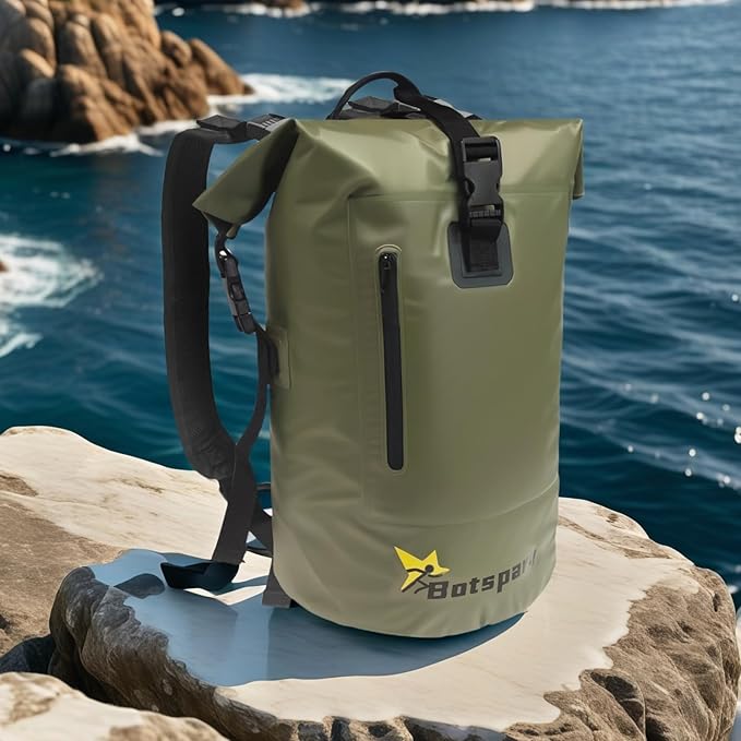 Waterproof Dry Bag Backpack - Lightweight Hiking Pack with Zippered Pocket for Camping, Kayaking, Travel, Hiking, Fishing, Outdoor Enthusiasts（35L）