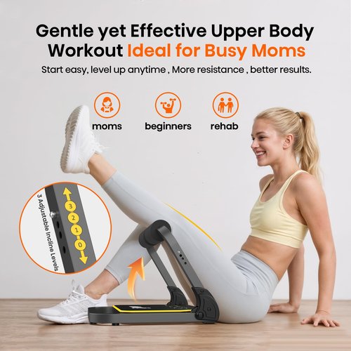 ZIWWVY Ab Workout Equipment, Ab Machine for Stomach Workout, Ab Trainer Machine for Home, Sit Up Machine with Resistance Bands and 330 LBS Weight Capacity, Ab Crunch Machine for Home Exercise
