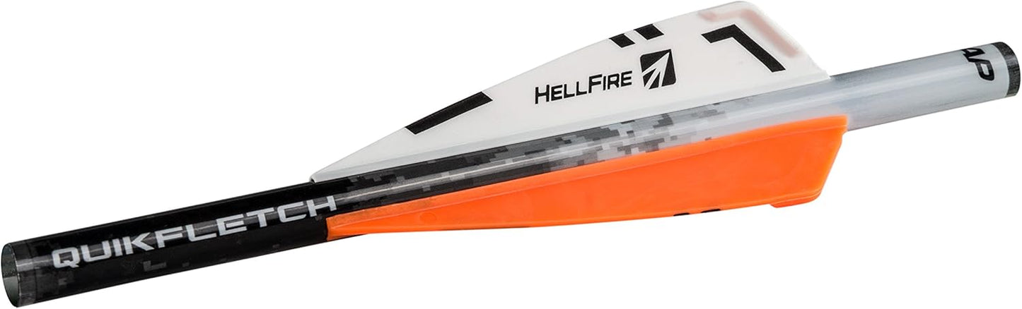 New Archery ProductsNew Archery Products Quickfletch 2" Hellfire Fletching (6 Pack) White, Green, Green