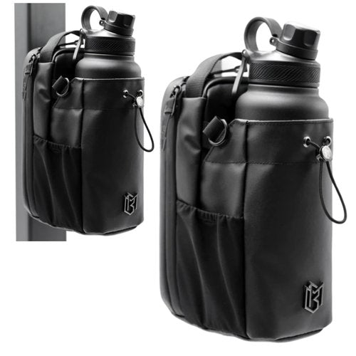 Magnetic Gym Bag for Men and Women – Sling Bottle with Magnetic Attachment | Water Bottle Holder, Gym Pouch, Crossbody Bag for Travel, Sports, Work, Fitness