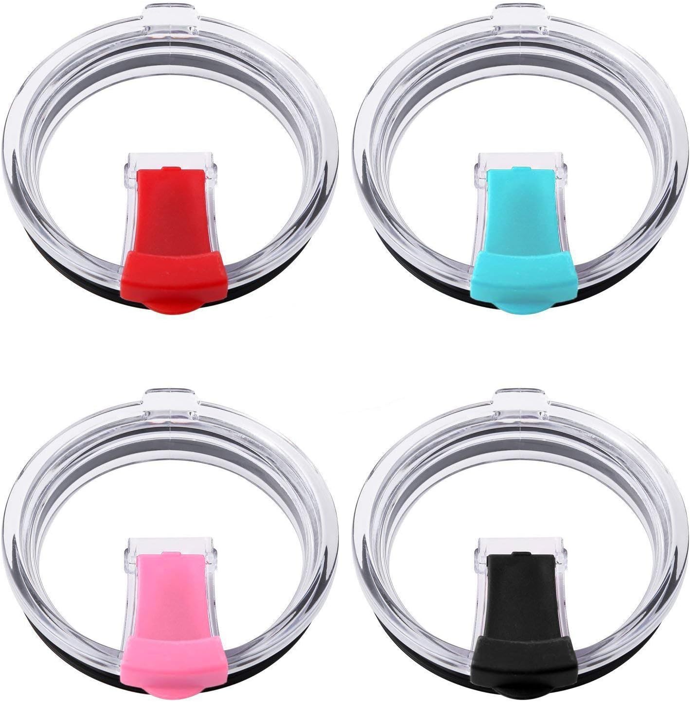 Tumbler Replacement Lids, IHUIXINHE Spill Proof and Splash Resistant Lid for Rambler, Ozark Trail, Straw Friendly (20 OZ)
