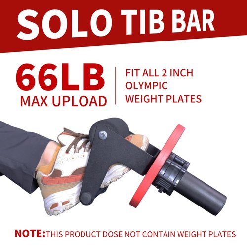 MARLANG Solo Tib Bar Tibialis Trainer Tibialis Bar Knees Over Toes Equipment Tibialis Raise Tibia Dorsi Calf Workout Machine Calves Workout Equipment Fit 2 Inch Weight Plates
