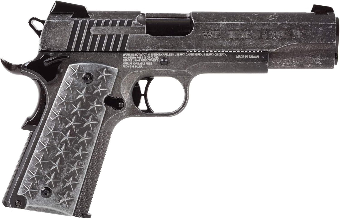 Sig Sauer 1911 We The People Semi-Automatic CO2 4.5mm Steel BB Air Pistol | Functional Takedown Lever for Field Stripping