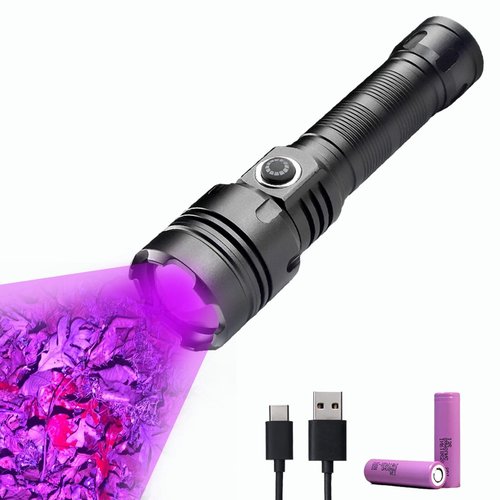 I0DO Rechargeable Blood Tracking Light for Night Hunting 2000 Lumens Blood Trail Tracking Flashlight Gifts for Hunter (Blood Flashlight Rechargeable)