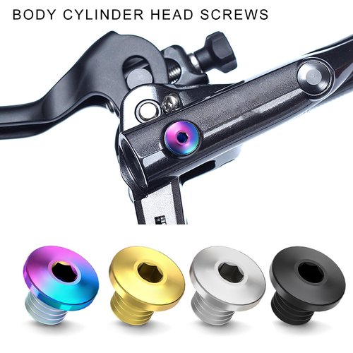 SPONGL Cylinder Cap Screws,Hydraulic Brake Separate Oil Cylinder Lid Bolts Bikes Hydraulic Disc Brake Bolts Hydraulic Brake Brake Levers Screws