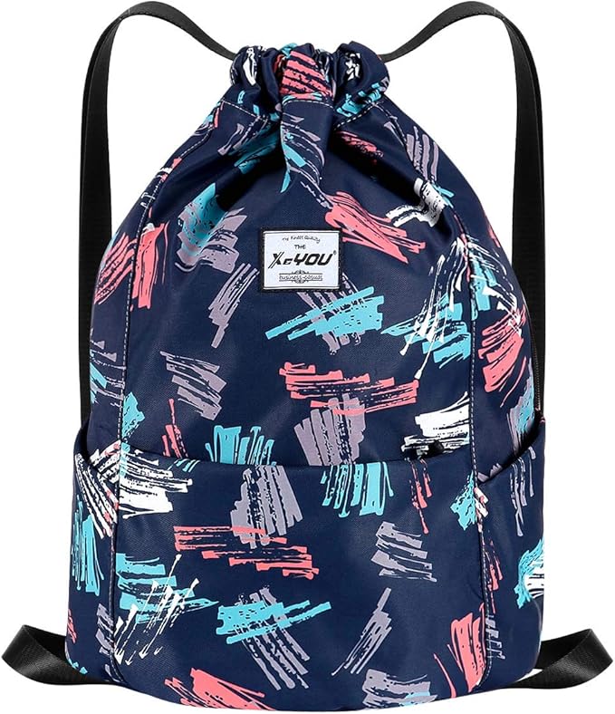 XEYOU Drawstring Sports Backpack Lightweight Gym Yoga Sackpack Shoulder Rucksack Casual Outdoor Daypack for Women and Men
