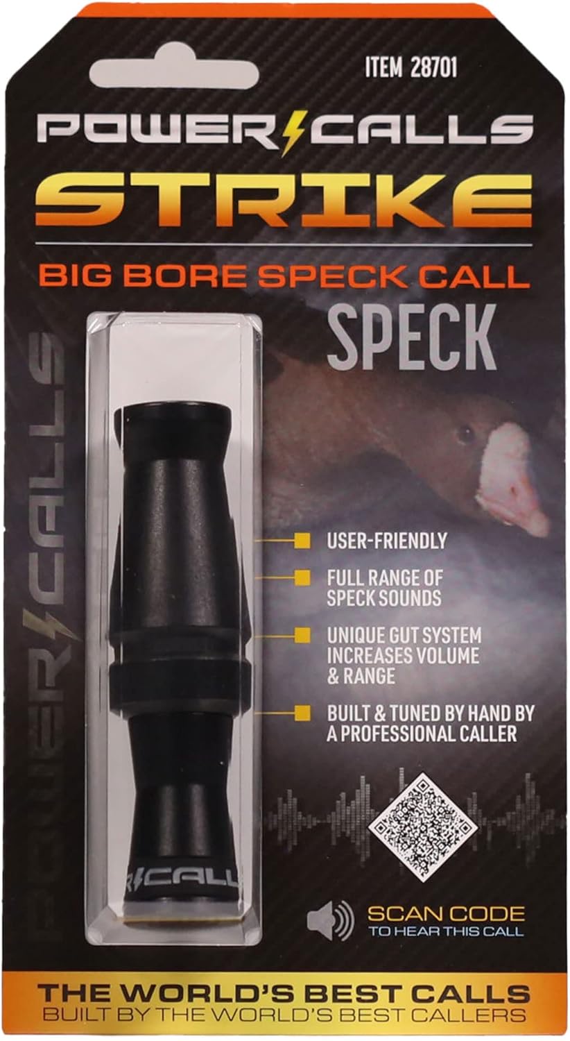 Power Calls: Specklebelly Goose Call, Strike, Stealth Black