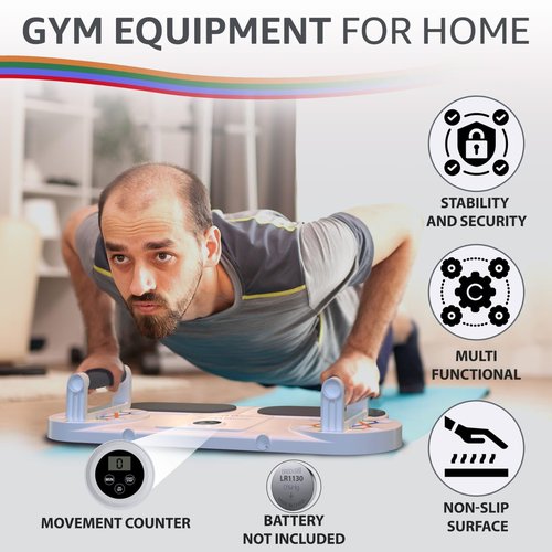 Versatile Push Up Board with Resistance Ropes, Complete Home Fitness Equipment for Core Strengthening, Professional Exercise System for Fat Burning, Perfect for Both Men & Women