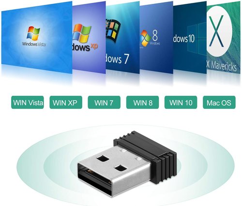 CooSpo USB ANT Stick,ANT+ Dongle for Indoor Cycling Training Data Transmission, Compatible with BKOOL Wahoo TacX Bike Trainer,Zwift TrainerRoad Garmin Connect Cycleops Trainer Rouvy TacX Vortex