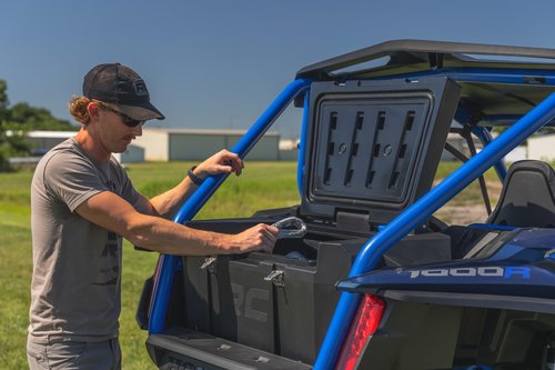 Rough Country Rear Cargo Box for Honda Talon 1000 X/R/X4/XS/RS - 60 Gallon Capacity, Waterproof, UV & Scratch Resistant