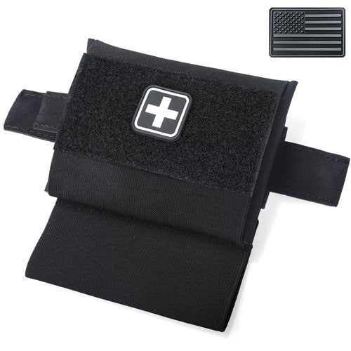 LIVANS Molle IFAK Micro Trauma Pouch, Tactical First Aid Belt IFAK Bag Medical EMT Emergency Survival Med Pouch Small EDC Portable Pack with Tourniquet Hammock for Duty Belt Vest Hunting