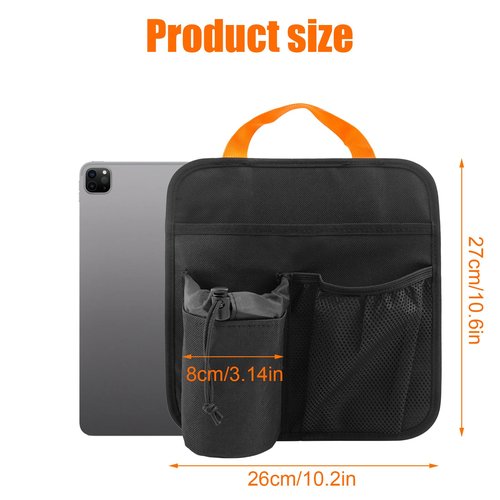 EHRGK Beach Chair Cup Holder,Beach Cup Holders,Camping Chair Side Organizer Armrest Storage Bag Side Pocket Bag,Hanging Chair Attachment Camping Beach Accessories for Phone Water Bottle Sunglasses