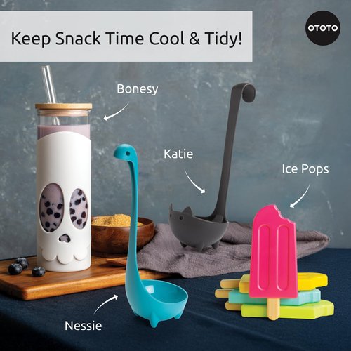 NEW - Ice Pops Popsicle Ice Packs for Lunch Boxes (Set of 4) - Funny GIfts, Cute Kitchen Accessories, Cool Kitchen Gadgets, White Elephant Gifts Kitchen Gifts, Reusable Ice Packs for Cooler Cold Packs