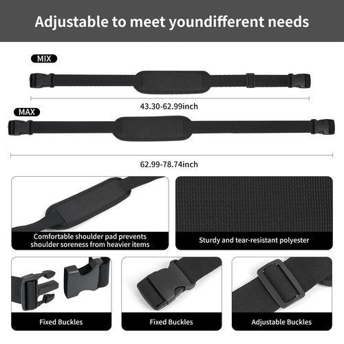 5 Pack Adjustable and Sturdy Carry Strap for Beach Chair - Ideal for Camping and Outdoor Activities