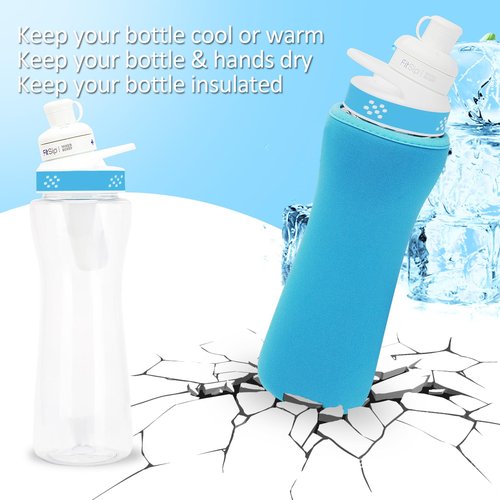 UWSTE 2Pcs Sleeve Compatible with 32oz Cirkul Water Bottle, Neoprene Insulated Water Bottle Cover for Retaining Temperature (Blue)